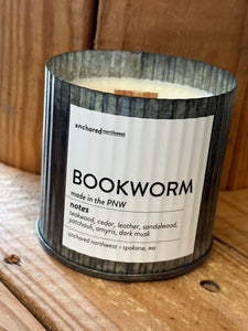 Bookworm candle
