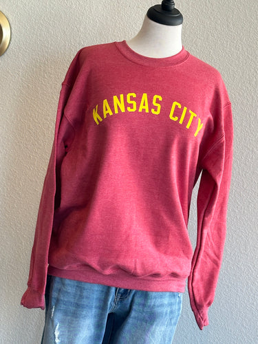 Kc sweatshirt red yellow