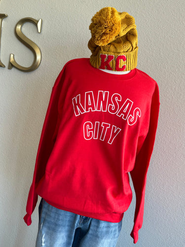 Kc sweatshirt red white