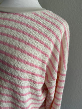 Load image into Gallery viewer, Pink cream stripe