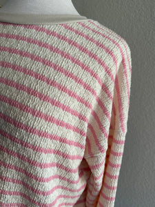 Pink cream stripe