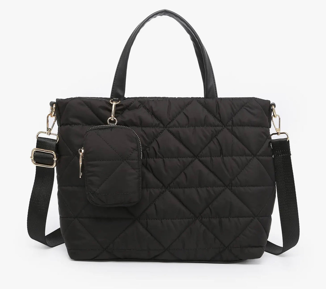 Quilted purse black