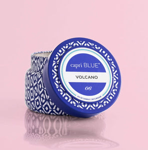 Capri Blue candle printed tin volcano