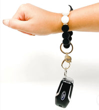 Load image into Gallery viewer, Keychain wristlet midnight glam